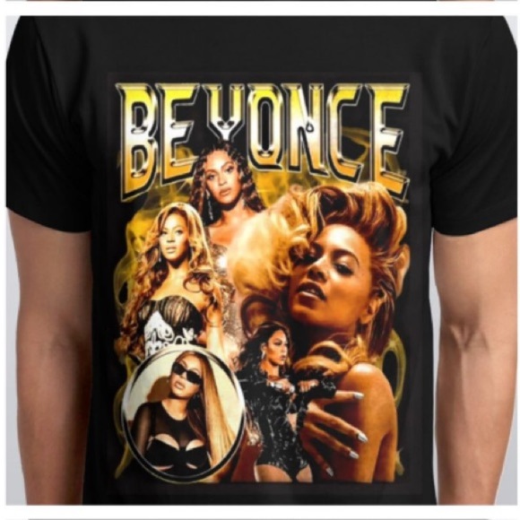 Unleashed Streetwear Other - Beyoncé Men’s Pre Shrunk Black Graphic Black Tee Shirt